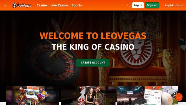 LeoVegas Canada casino screenshot